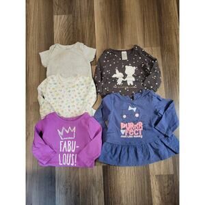 Baby Girls Long Sleeve Top Bundle Size 9 Months